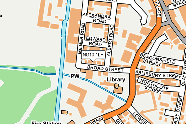 NG10 1LF map - OS OpenMap – Local (Ordnance Survey)