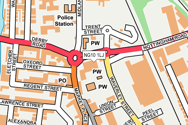 NG10 1LJ map - OS OpenMap – Local (Ordnance Survey)