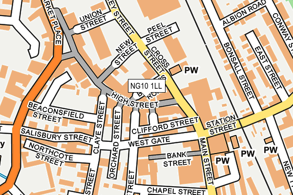 NG10 1LL map - OS OpenMap – Local (Ordnance Survey)