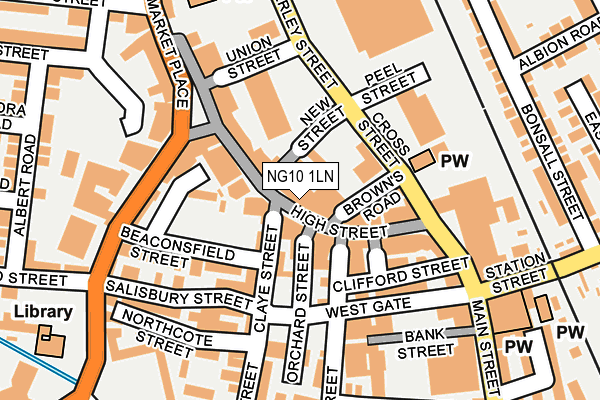 NG10 1LN map - OS OpenMap – Local (Ordnance Survey)