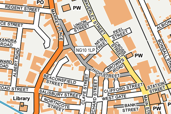 NG10 1LP map - OS OpenMap – Local (Ordnance Survey)