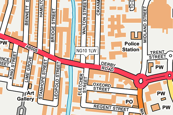 NG10 1LW map - OS OpenMap – Local (Ordnance Survey)