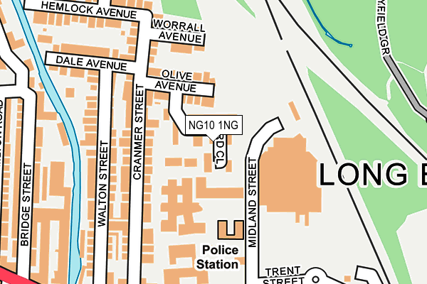 NG10 1NG map - OS OpenMap – Local (Ordnance Survey)