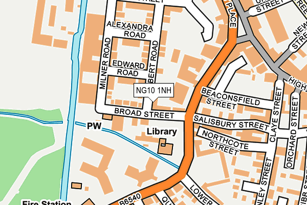 NG10 1NH map - OS OpenMap – Local (Ordnance Survey)