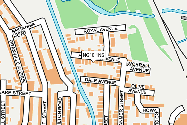 NG10 1NS map - OS OpenMap – Local (Ordnance Survey)