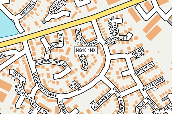 NG10 1NX map - OS OpenMap – Local (Ordnance Survey)