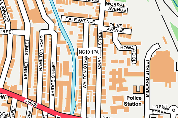 NG10 1PA map - OS OpenMap – Local (Ordnance Survey)