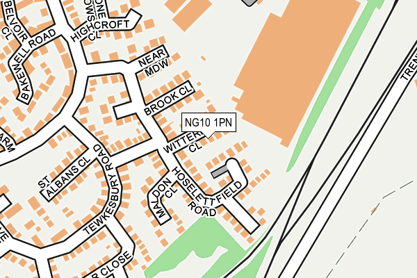 NG10 1PN map - OS OpenMap – Local (Ordnance Survey)