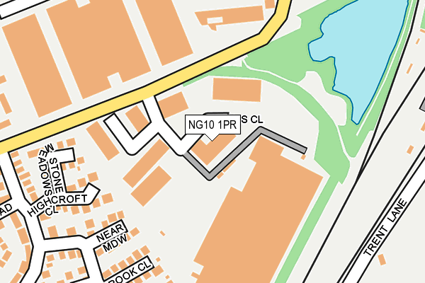 NG10 1PR map - OS OpenMap – Local (Ordnance Survey)