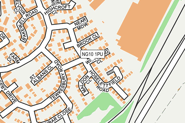 NG10 1PU map - OS OpenMap – Local (Ordnance Survey)