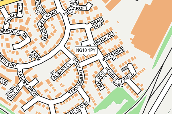 NG10 1PY map - OS OpenMap – Local (Ordnance Survey)