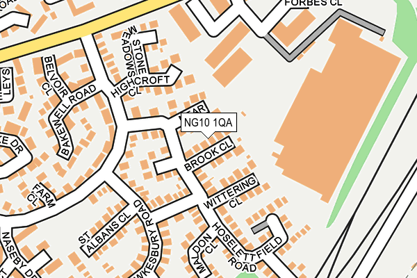 NG10 1QA map - OS OpenMap – Local (Ordnance Survey)