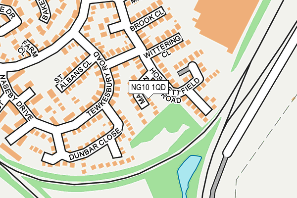 NG10 1QD map - OS OpenMap – Local (Ordnance Survey)