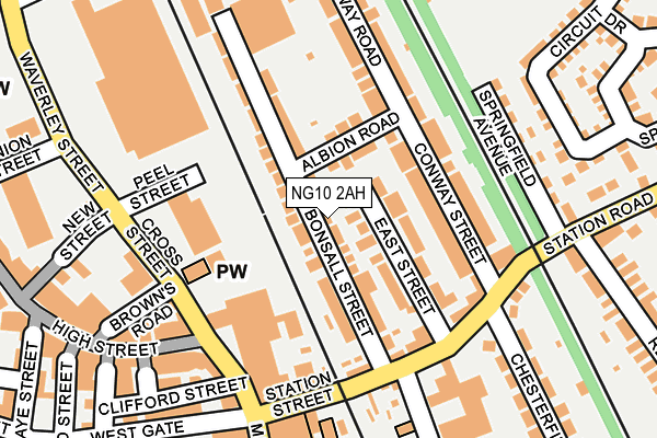 NG10 2AH map - OS OpenMap – Local (Ordnance Survey)