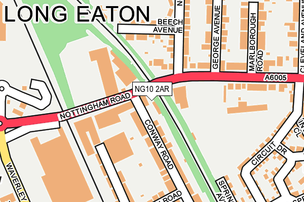 NG10 2AR map - OS OpenMap – Local (Ordnance Survey)