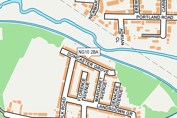 NG10 2BA map - OS OpenMap – Local (Ordnance Survey)