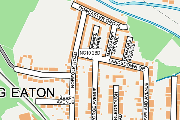 NG10 2BD map - OS OpenMap – Local (Ordnance Survey)