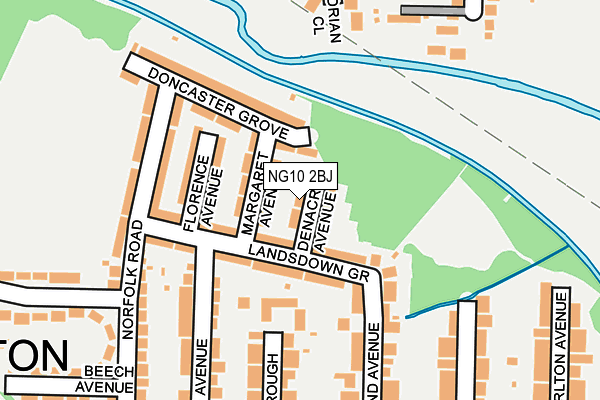 NG10 2BJ map - OS OpenMap – Local (Ordnance Survey)