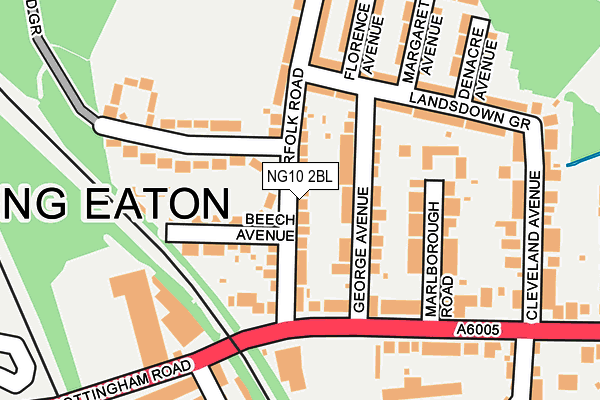 NG10 2BL map - OS OpenMap – Local (Ordnance Survey)