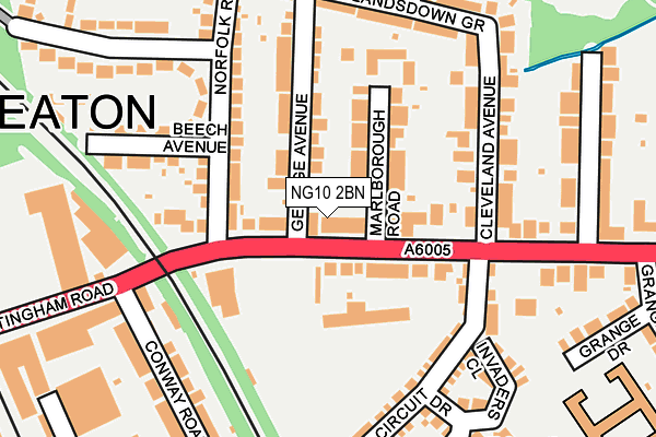 NG10 2BN map - OS OpenMap – Local (Ordnance Survey)