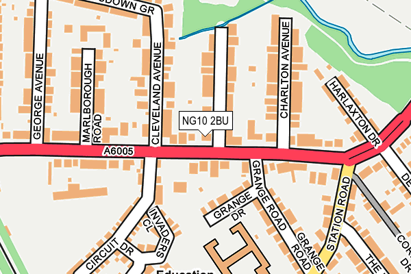 NG10 2BU map - OS OpenMap – Local (Ordnance Survey)