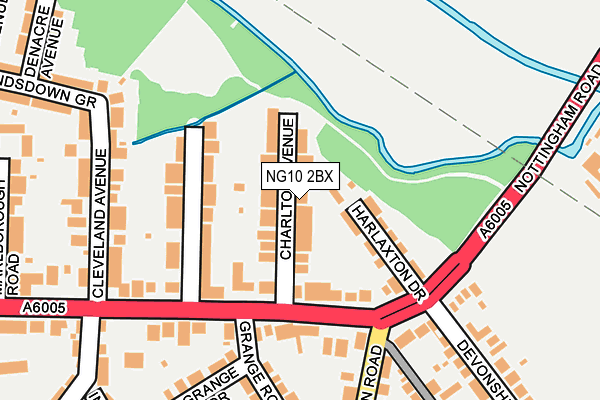 NG10 2BX map - OS OpenMap – Local (Ordnance Survey)