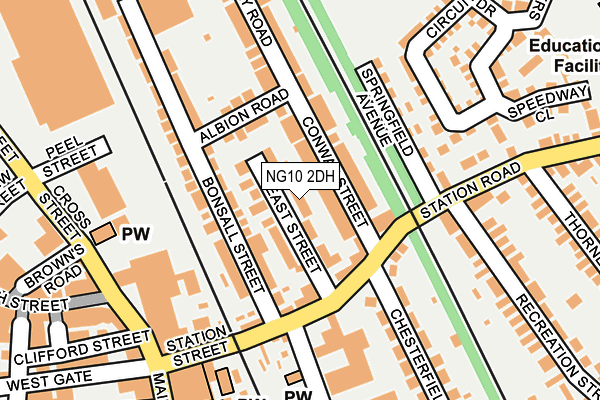 NG10 2DH map - OS OpenMap – Local (Ordnance Survey)