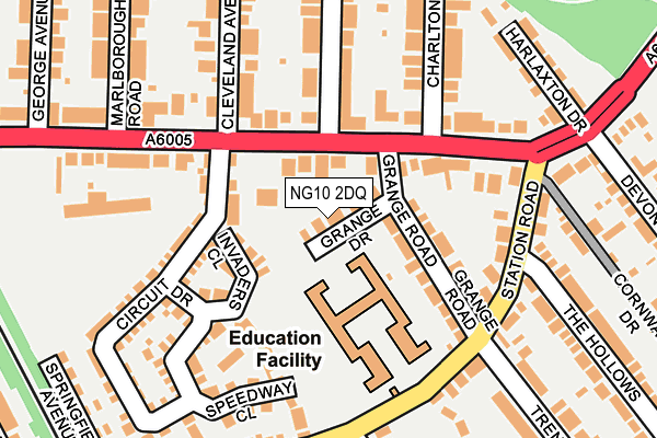 NG10 2DQ map - OS OpenMap – Local (Ordnance Survey)