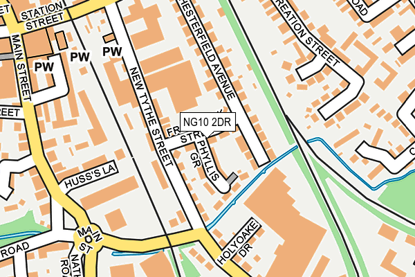 NG10 2DR map - OS OpenMap – Local (Ordnance Survey)