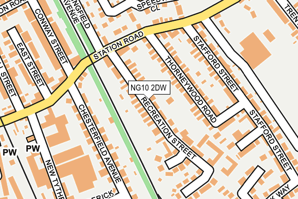 NG10 2DW map - OS OpenMap – Local (Ordnance Survey)