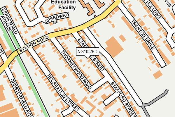 NG10 2ED map - OS OpenMap – Local (Ordnance Survey)