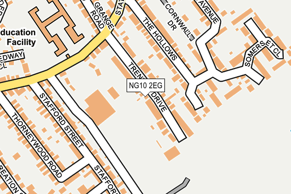 NG10 2EG map - OS OpenMap – Local (Ordnance Survey)