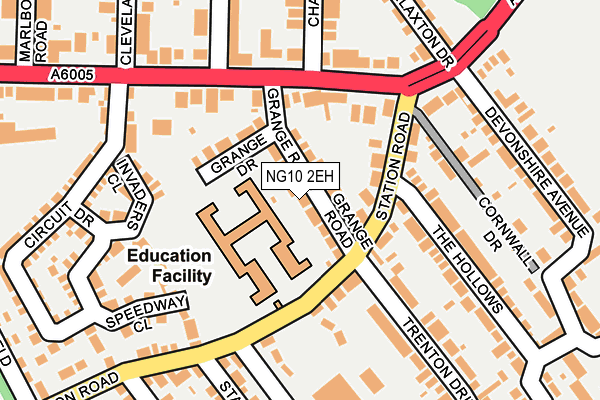 NG10 2EH map - OS OpenMap – Local (Ordnance Survey)