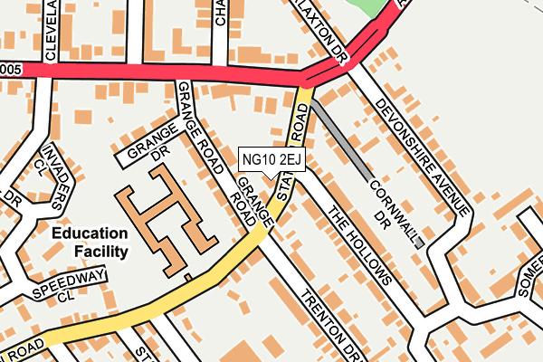 NG10 2EJ map - OS OpenMap – Local (Ordnance Survey)