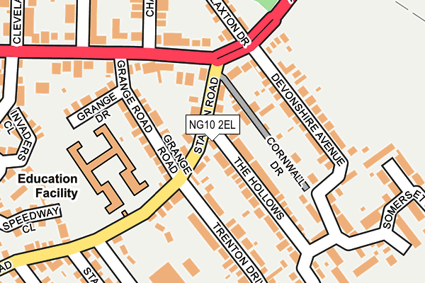 NG10 2EL map - OS OpenMap – Local (Ordnance Survey)