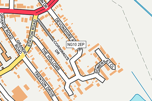 NG10 2EP map - OS OpenMap – Local (Ordnance Survey)