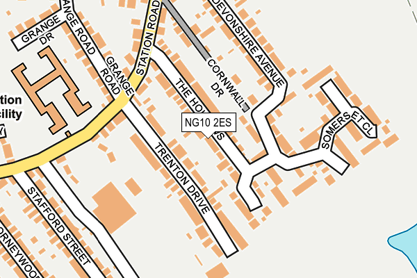 NG10 2ES map - OS OpenMap – Local (Ordnance Survey)