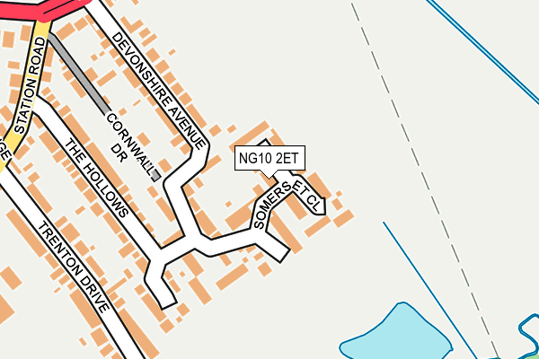 NG10 2ET map - OS OpenMap – Local (Ordnance Survey)