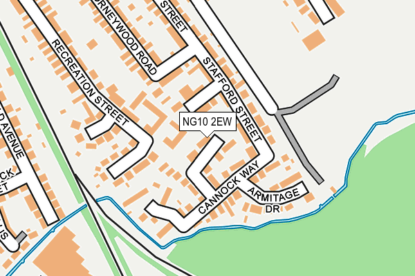 NG10 2EW map - OS OpenMap – Local (Ordnance Survey)