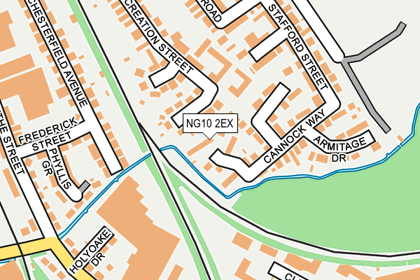 NG10 2EX map - OS OpenMap – Local (Ordnance Survey)