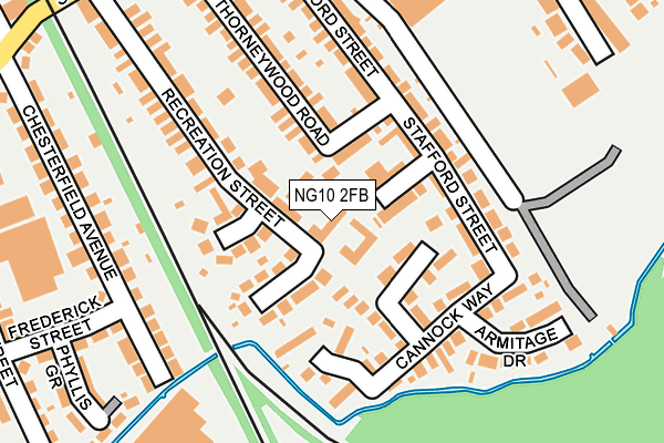 NG10 2FB map - OS OpenMap – Local (Ordnance Survey)