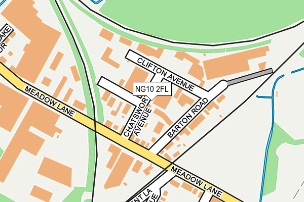 NG10 2FL map - OS OpenMap – Local (Ordnance Survey)