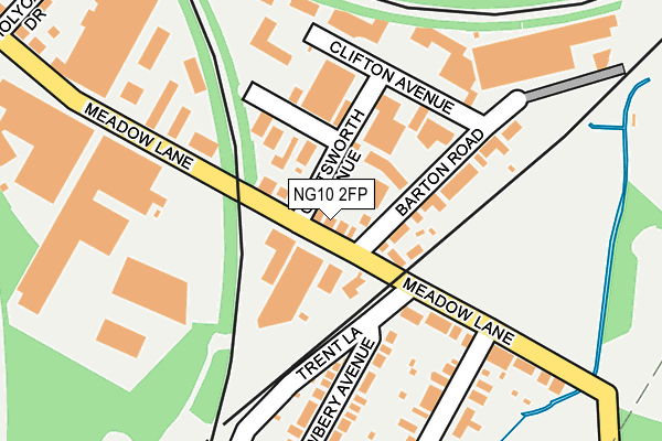 NG10 2FP map - OS OpenMap – Local (Ordnance Survey)