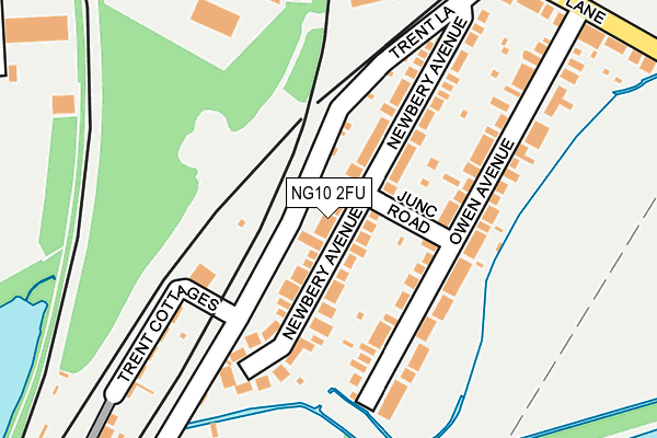 NG10 2FU map - OS OpenMap – Local (Ordnance Survey)