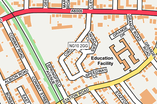 NG10 2GG map - OS OpenMap – Local (Ordnance Survey)