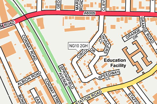 NG10 2GH map - OS OpenMap – Local (Ordnance Survey)