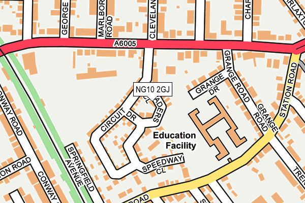 NG10 2GJ map - OS OpenMap – Local (Ordnance Survey)