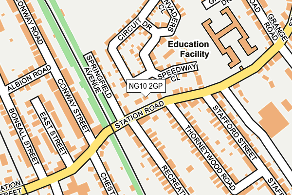 NG10 2GP map - OS OpenMap – Local (Ordnance Survey)