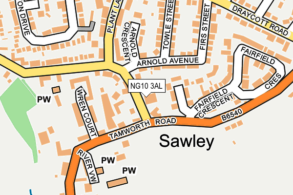 NG10 3AL map - OS OpenMap – Local (Ordnance Survey)