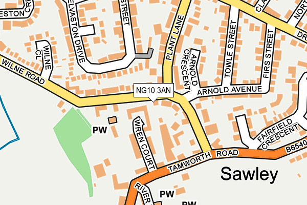 NG10 3AN map - OS OpenMap – Local (Ordnance Survey)